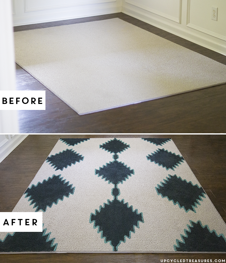 DIY Painted Rug for Your Space